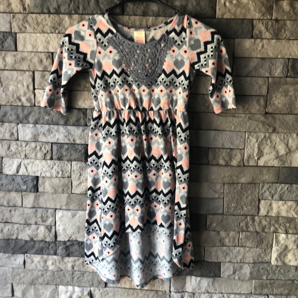 Faded Flory High-Low Dress